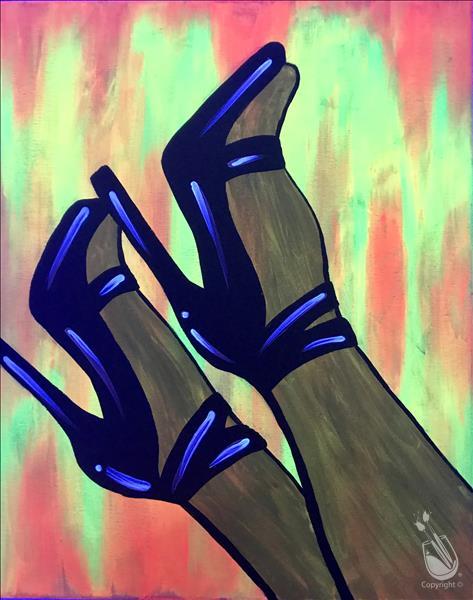 Neon Stiletto Sass Blacklight